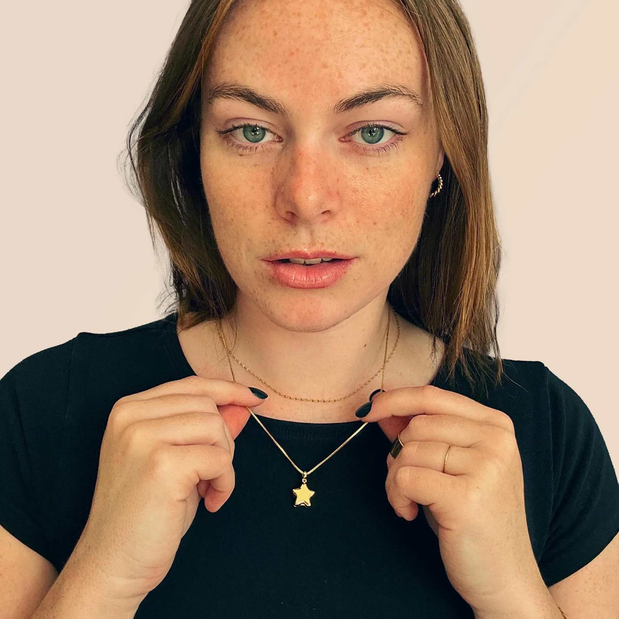 Celestial Star Locket Necklace