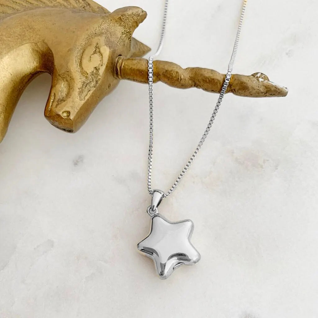 Celestial Star Locket Necklace