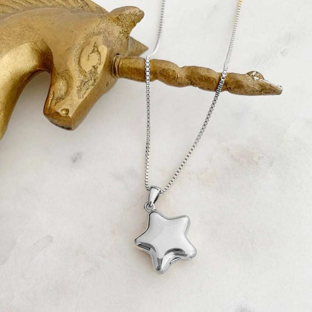 Celestial Star Locket Necklace