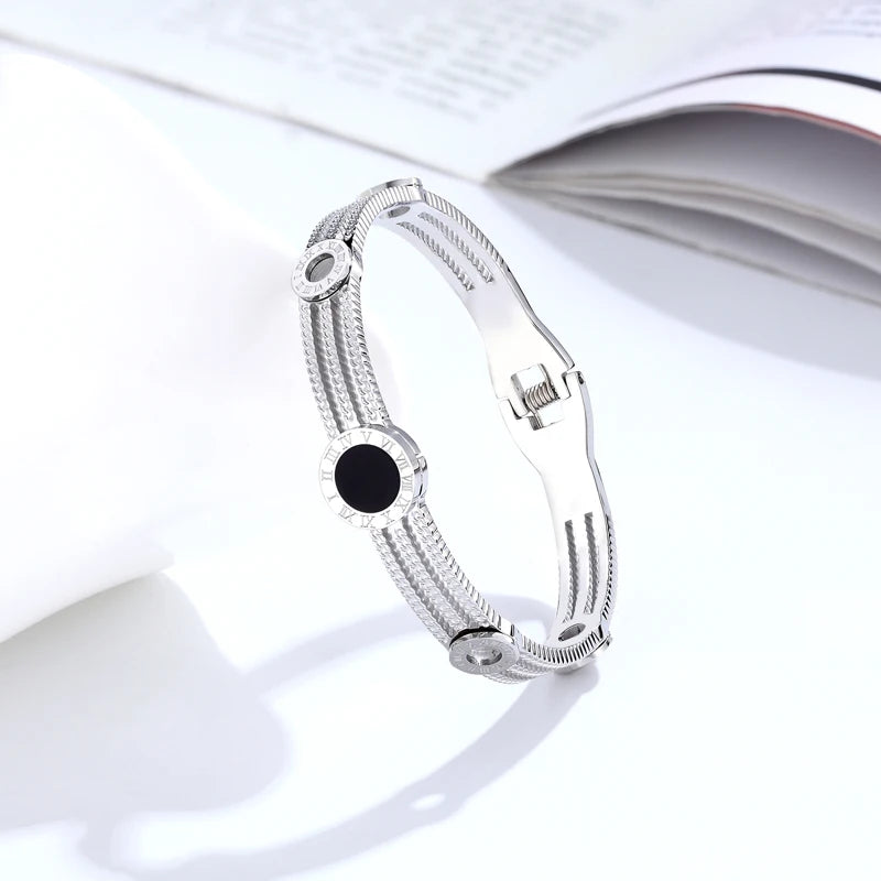 Timeless Edge Roman Gear Bangle