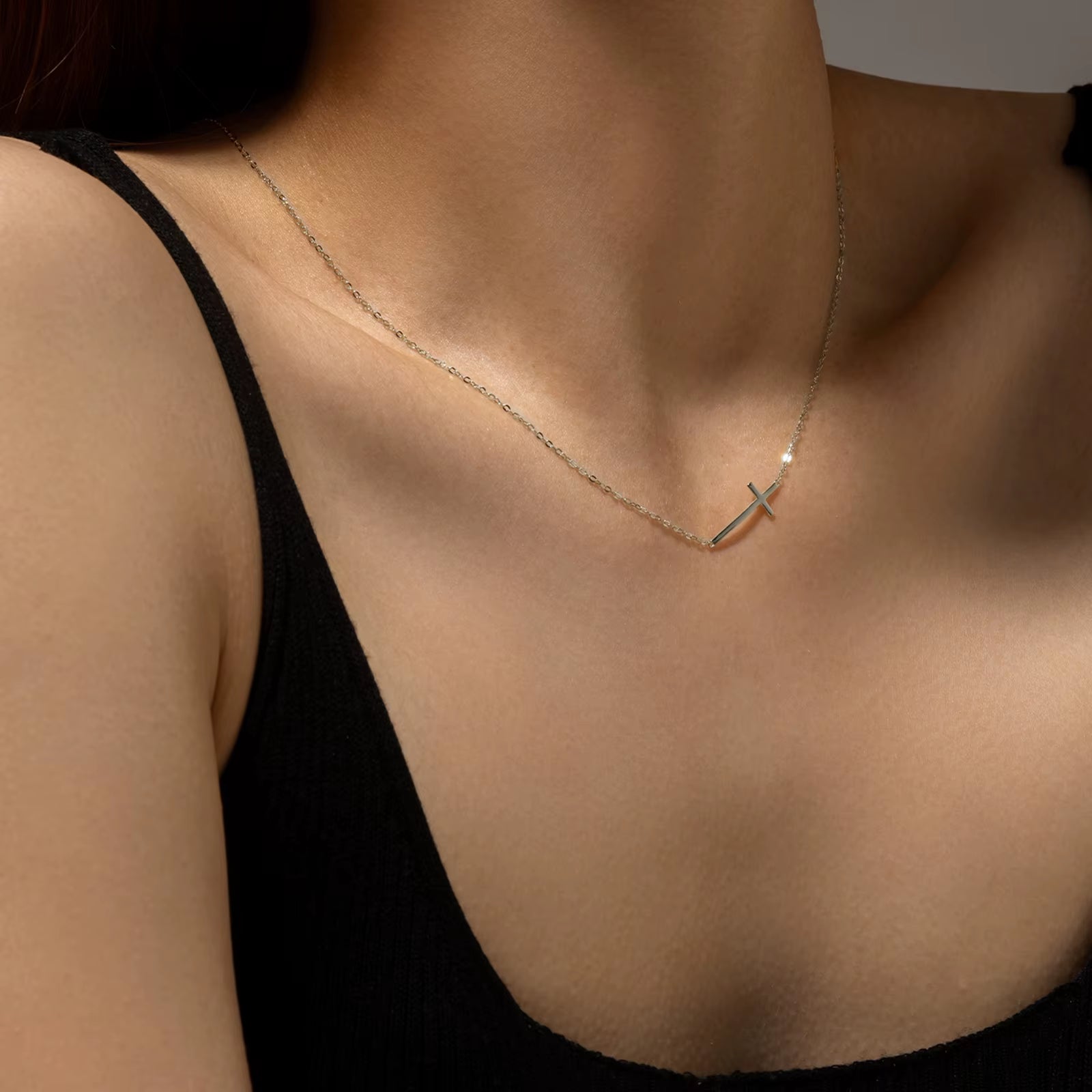 PureGrace 925 Silver Cross Necklace