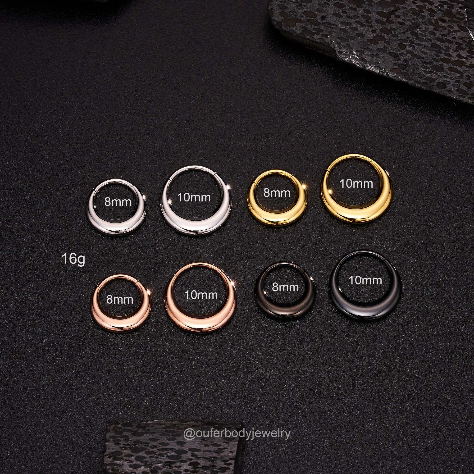 Lunar Bold Septum Clicker – Sculpted Shine for Unapologetic Style