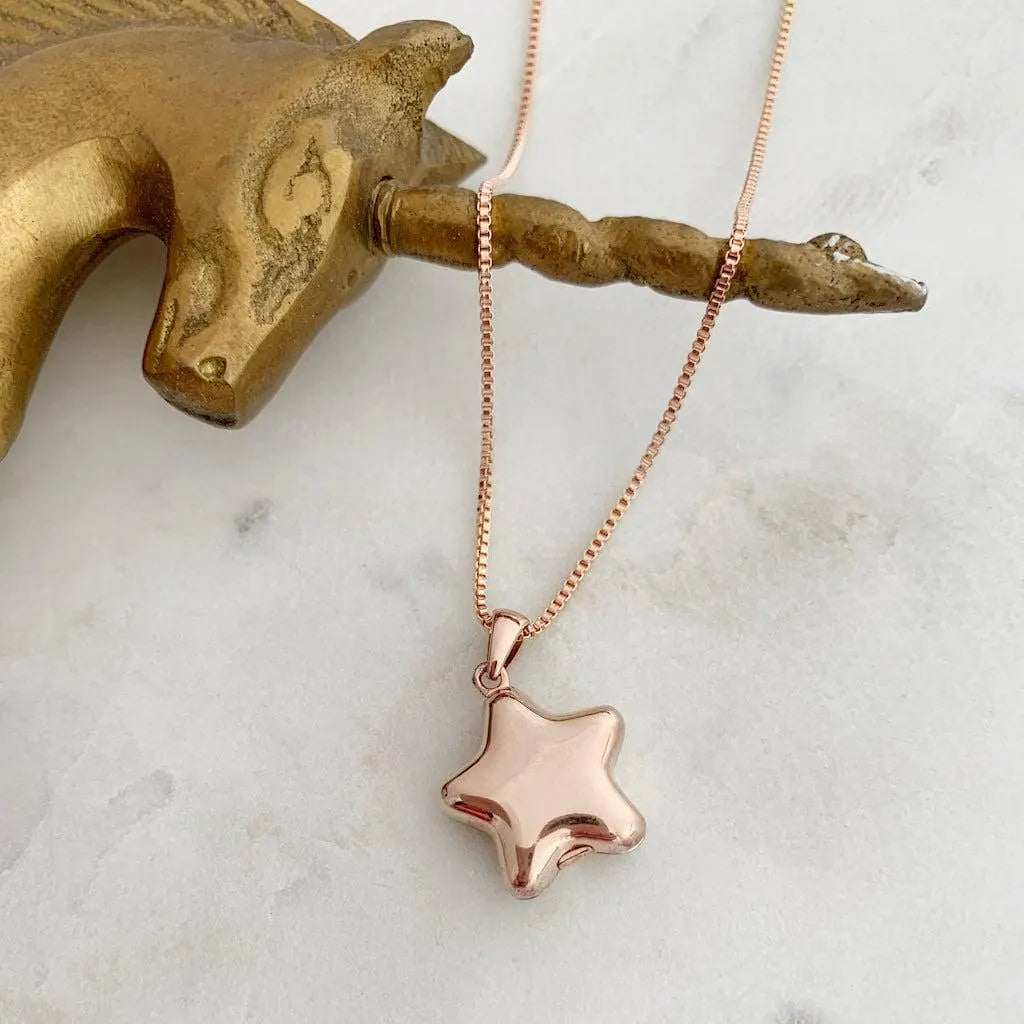 Celestial Star Locket Necklace