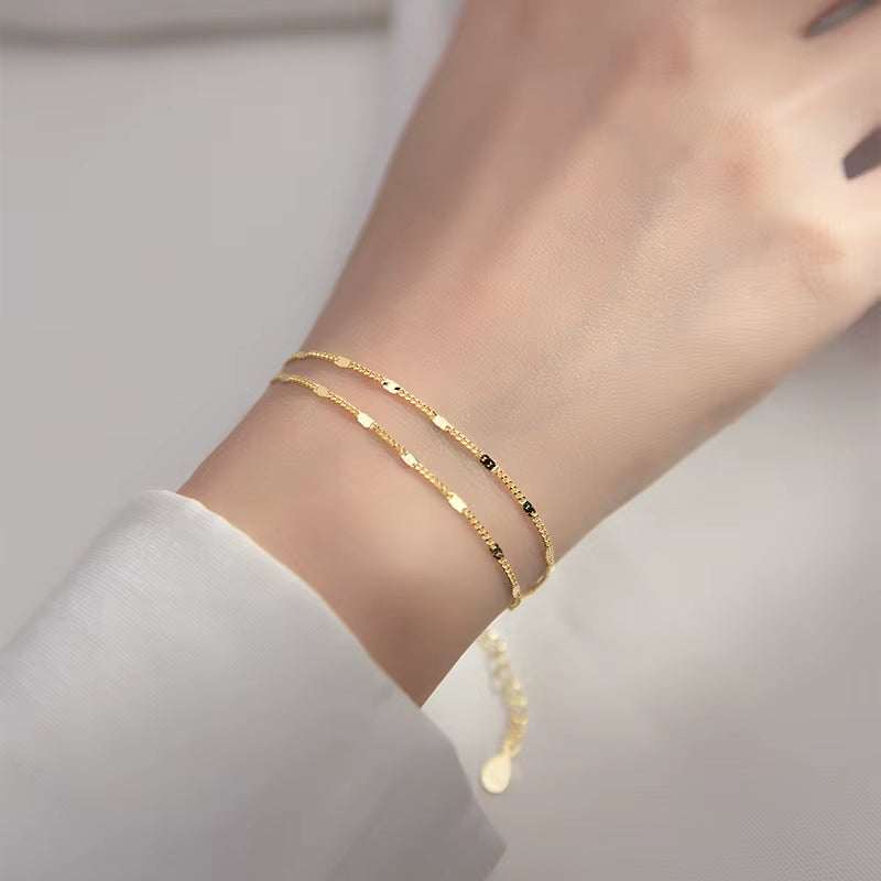 Glow Minimal Double-Layer Bracelet