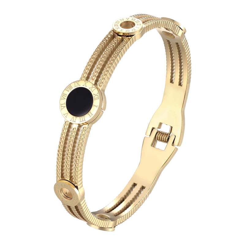 Timeless Edge Roman Gear Bangle