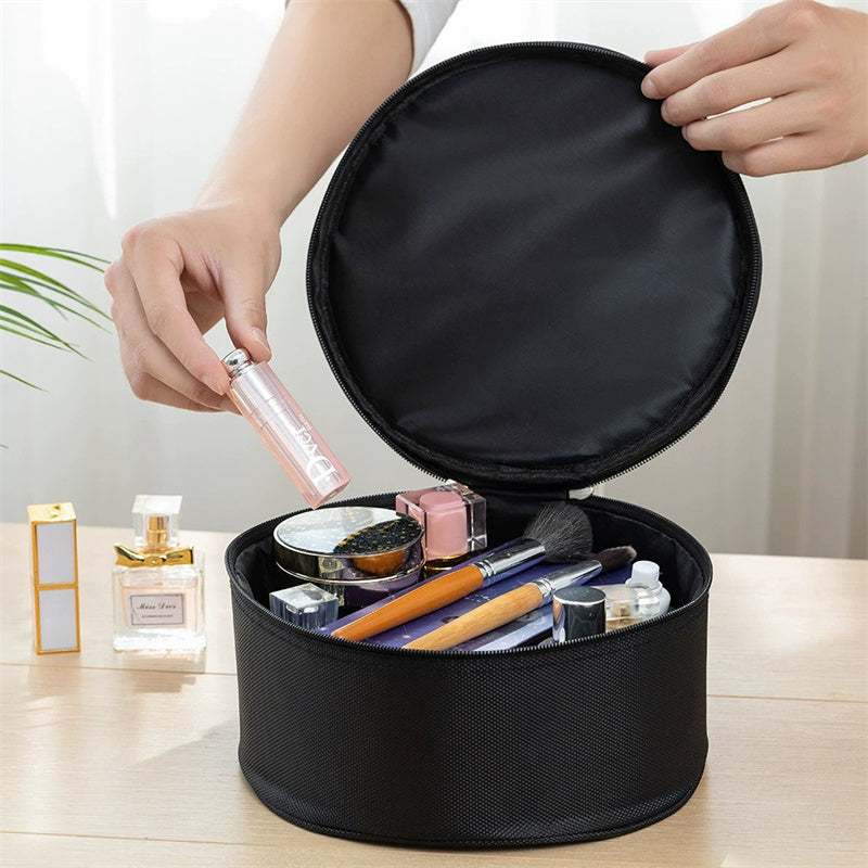 Large cosmetic bag with crown design for women&