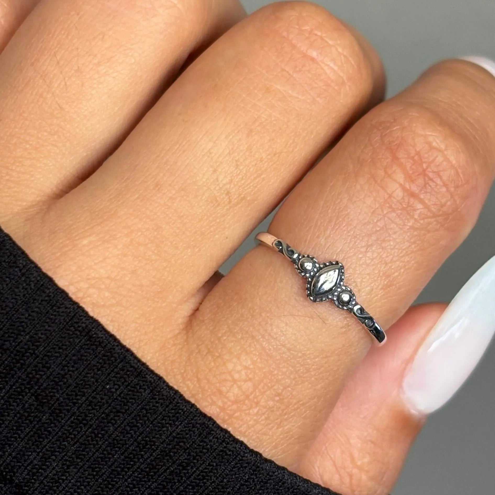 Whisper of Bali dainty silver ring minimalist boho jewelry for women sterling silver accessory