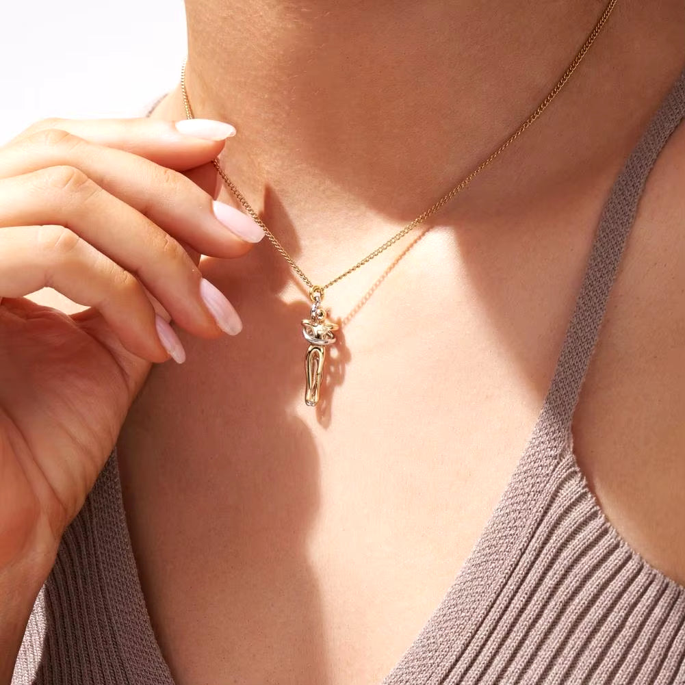 Embrace Forever Hugging Couple Necklace
