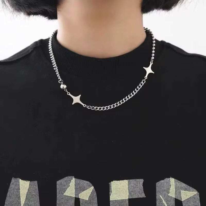 Celestial Glow Star Choker – Minimal Edge, Maximum Magic