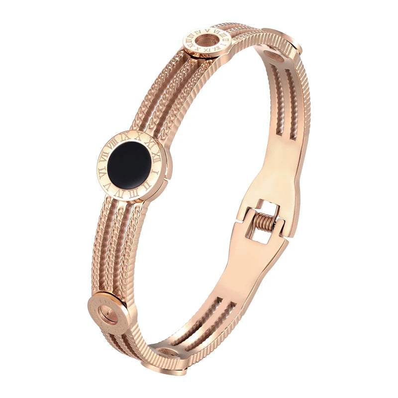 Timeless Edge Roman Gear Bangle