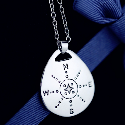 Compass Necklace material stainless steel chain length