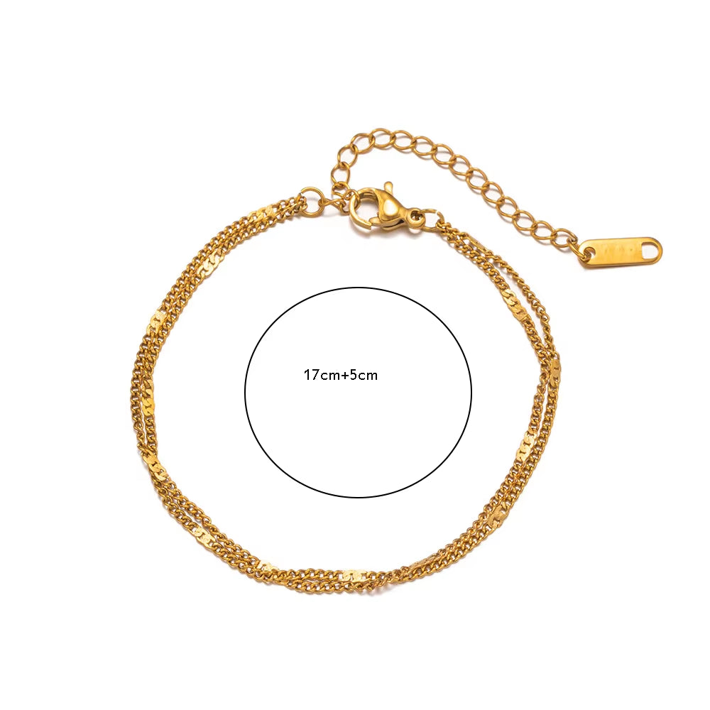 Glow Minimal Double-Layer Bracelet
