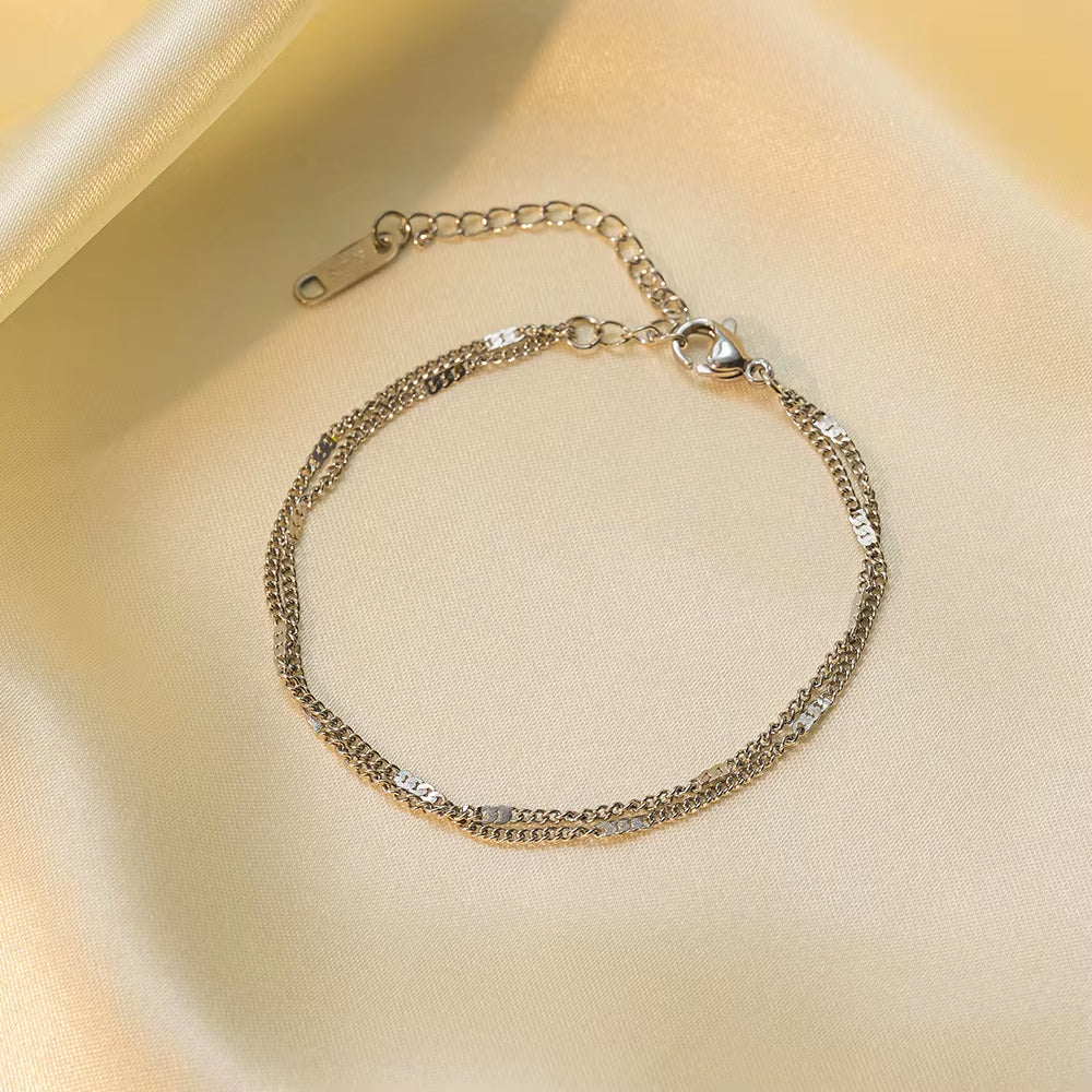Glow Minimal Double-Layer Bracelet