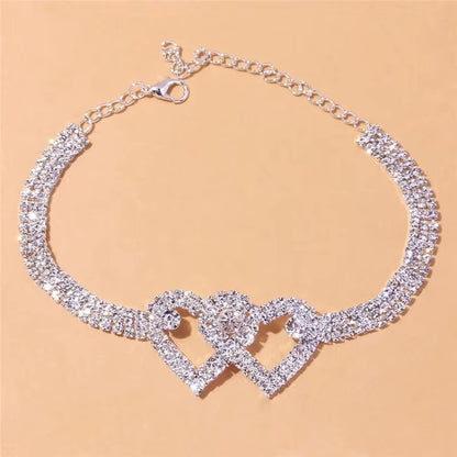 LumiGleam Silver Zirconia Anklet