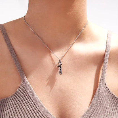 Embrace Forever Hugging Couple Necklace