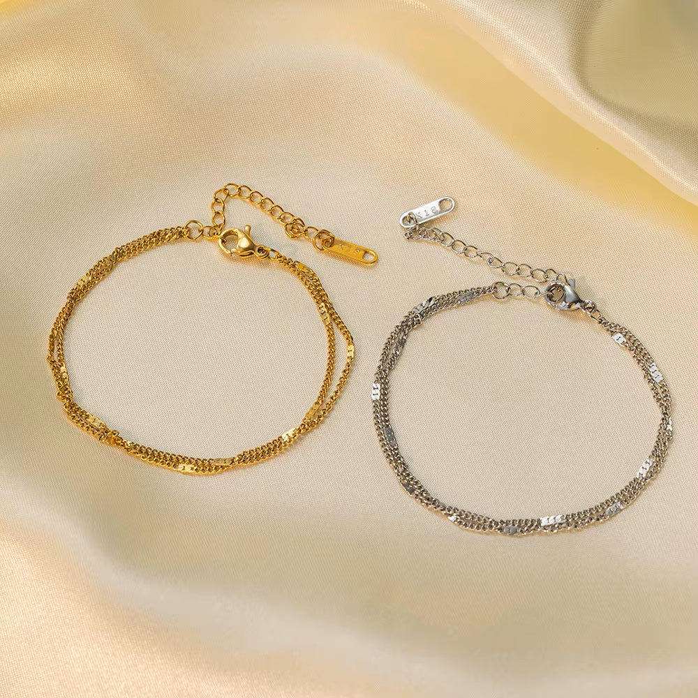 Glow Minimal Double-Layer Bracelet