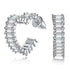 SapphireSoul™ Emerald-Cut Heart Earrings – Love That Sparkles in Every Shade