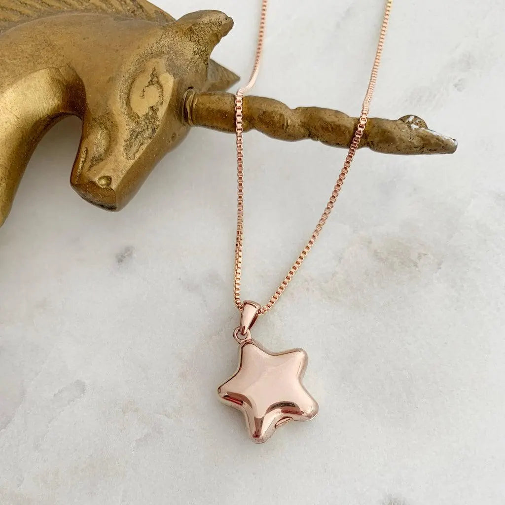 Celestial Star Locket Necklace