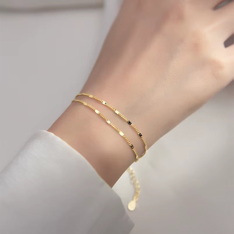 Glow Minimal Double-Layer Bracelet