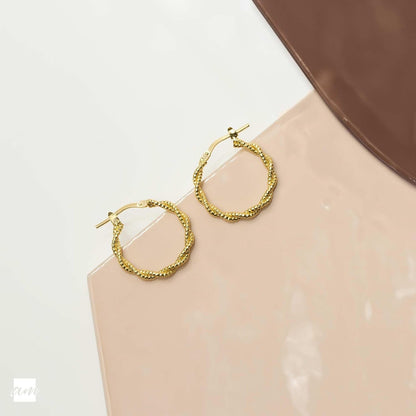 Italian 925 Sterling Silver Hoop Earrings for Women | Silver Twisted Hoops | Twisted Rope Hoop Earrings | Silver round Hoop Earrings for Women