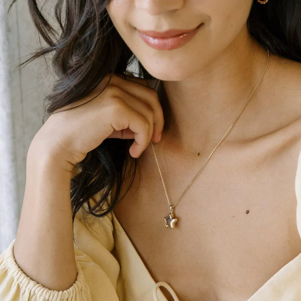 Celestial Star Locket Necklace