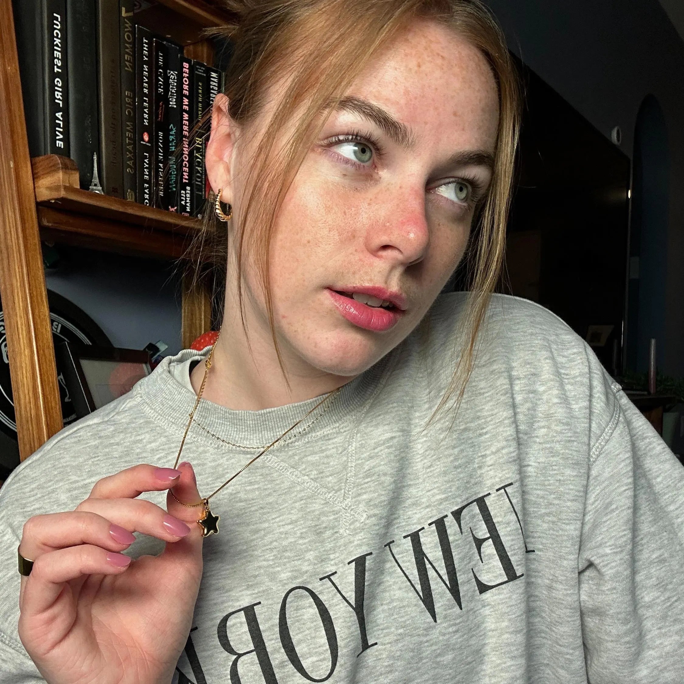 Celestial Star Locket Necklace