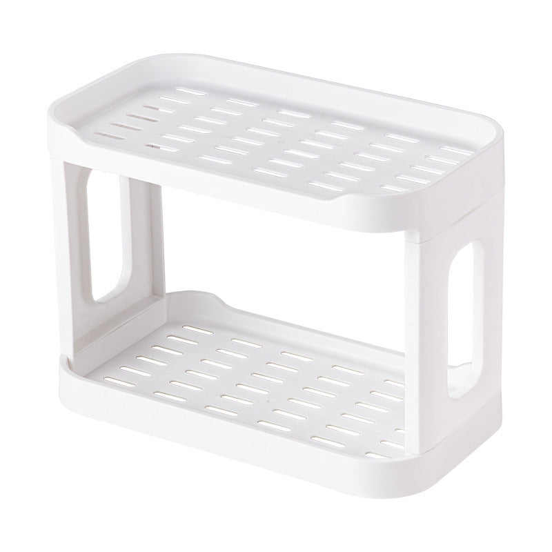 Desktop Makeup Organizer Cosmetic Storage Rack Dresser Double-Layer Cosmetic Storage Box