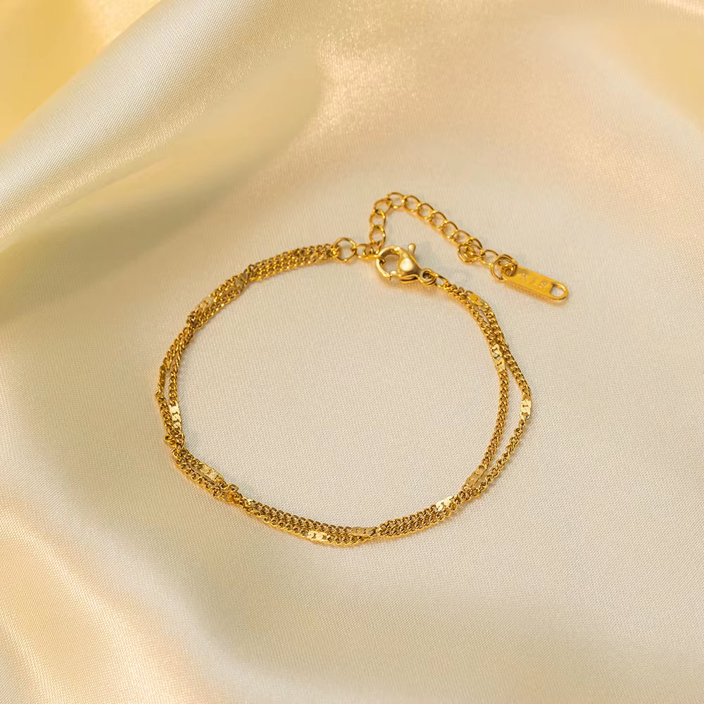 Glow Minimal Double-Layer Bracelet