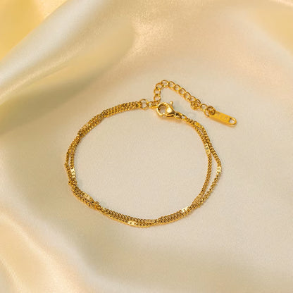 Glow Minimal Double-Layer Bracelet
