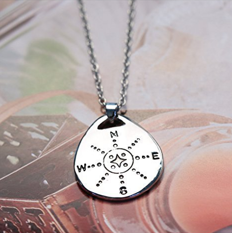 Compass Necklace material stainless steel chain length