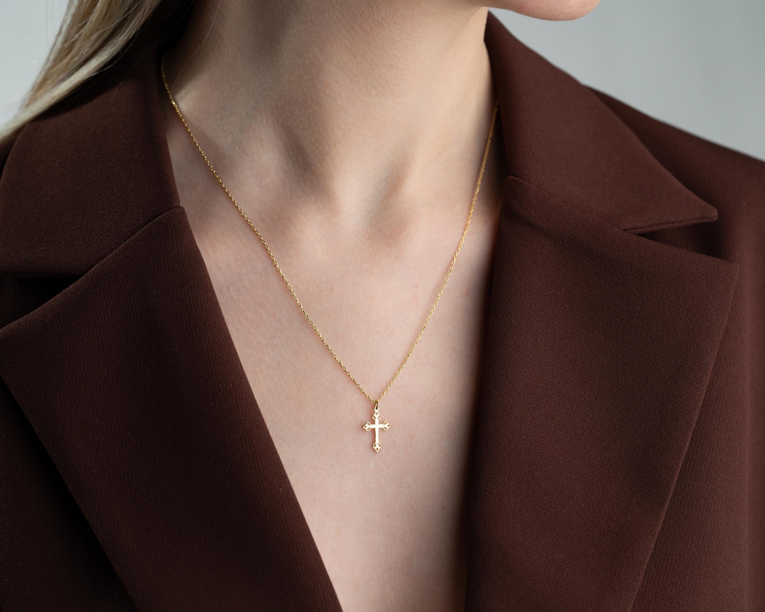 Grace &amp; Glow Cross Necklace Faith Wrapped in Pure Elegance