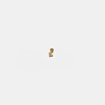 Luxe Line Mini Zircon Stud – A Spark of Modern Minimalism