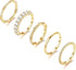 Gold Rings for Women 5PCS Stackable 14K Gold Plated Stacking Rings for Women Non Tarnish Trendy Dainty Rings Cubic Zirconia Gold Rings Set Statement Wedding Bands Rings