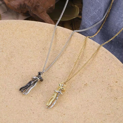 Embrace Forever Hugging Couple Necklace
