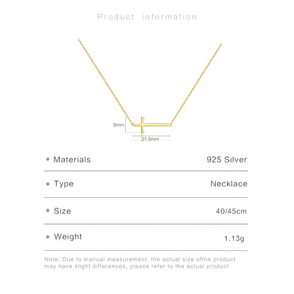 PureGrace 925 Silver Cross Necklace