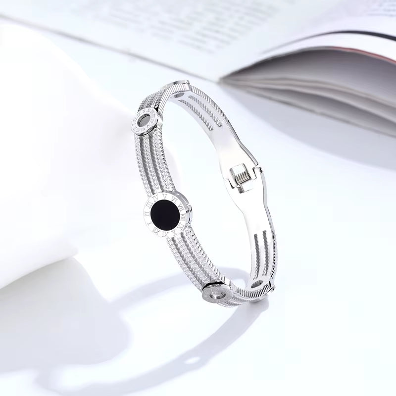 Timeless Edge Roman Gear Bangle