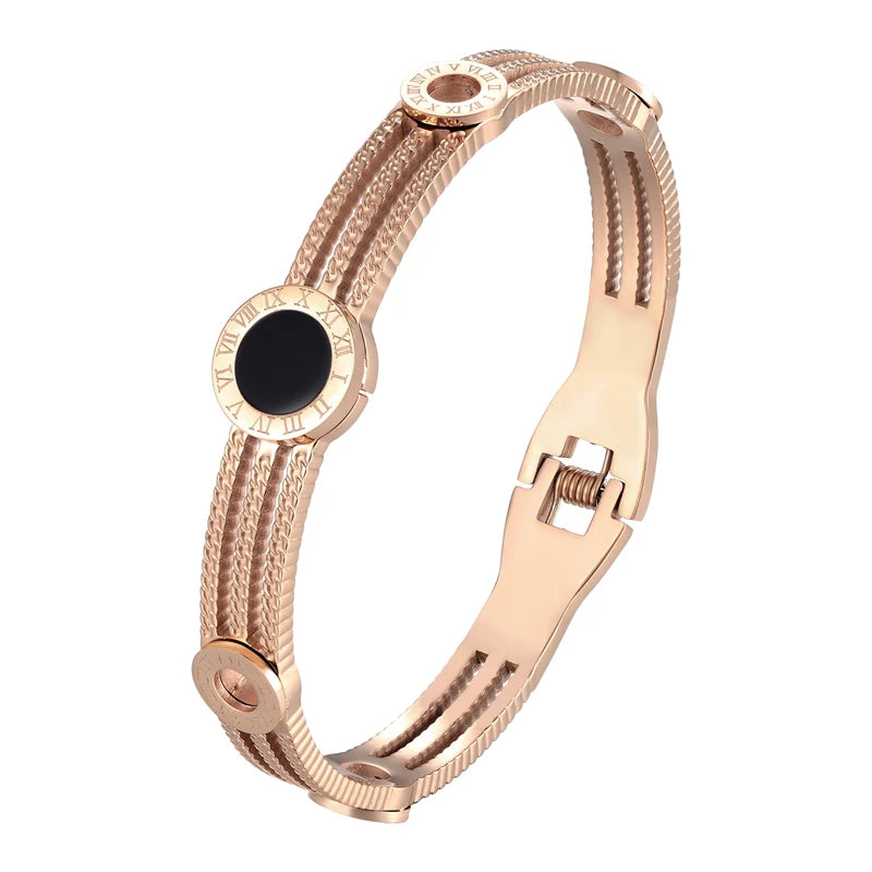 Timeless Edge Roman Gear Bangle