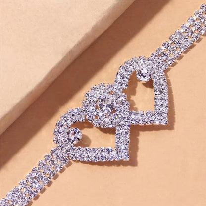 LumiGleam Silver Zirconia Anklet