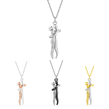 Embrace Forever Hugging Couple Necklace